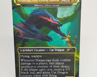 Nargacuga Ever-Present Shadow Proxy Card | Monster Hunter Art | Fan Made Magic: The Gathering Card | Collector Display