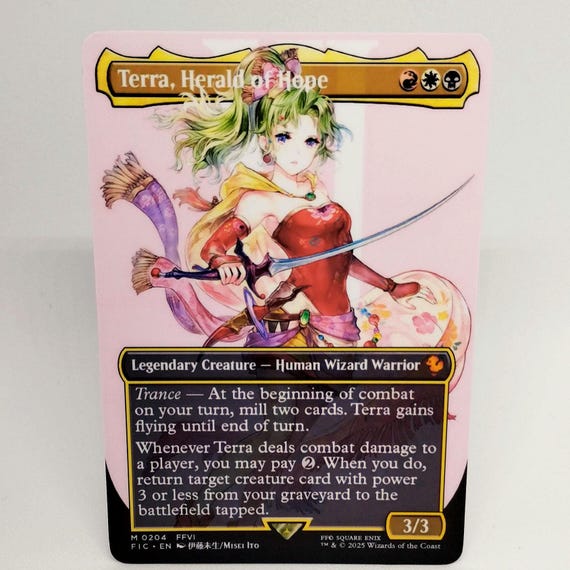 mtg final fantasy terra herald of hope Custom Proxy The Gathering Terra, Herald of Hope FINAL