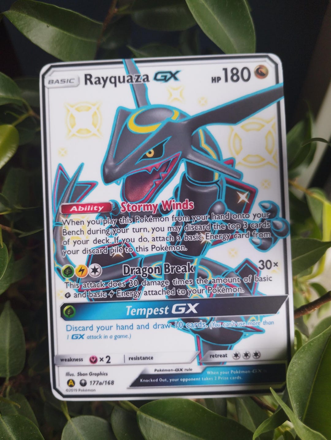 Rayquaza gx Proxy Card Celestial Storm Rayquaza Art Fan Made 