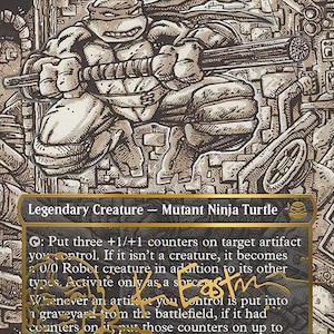 Carta proxy / (TMT) #302 / Mítica rara / Carta hecha por fans / Exhibición de coleccionista