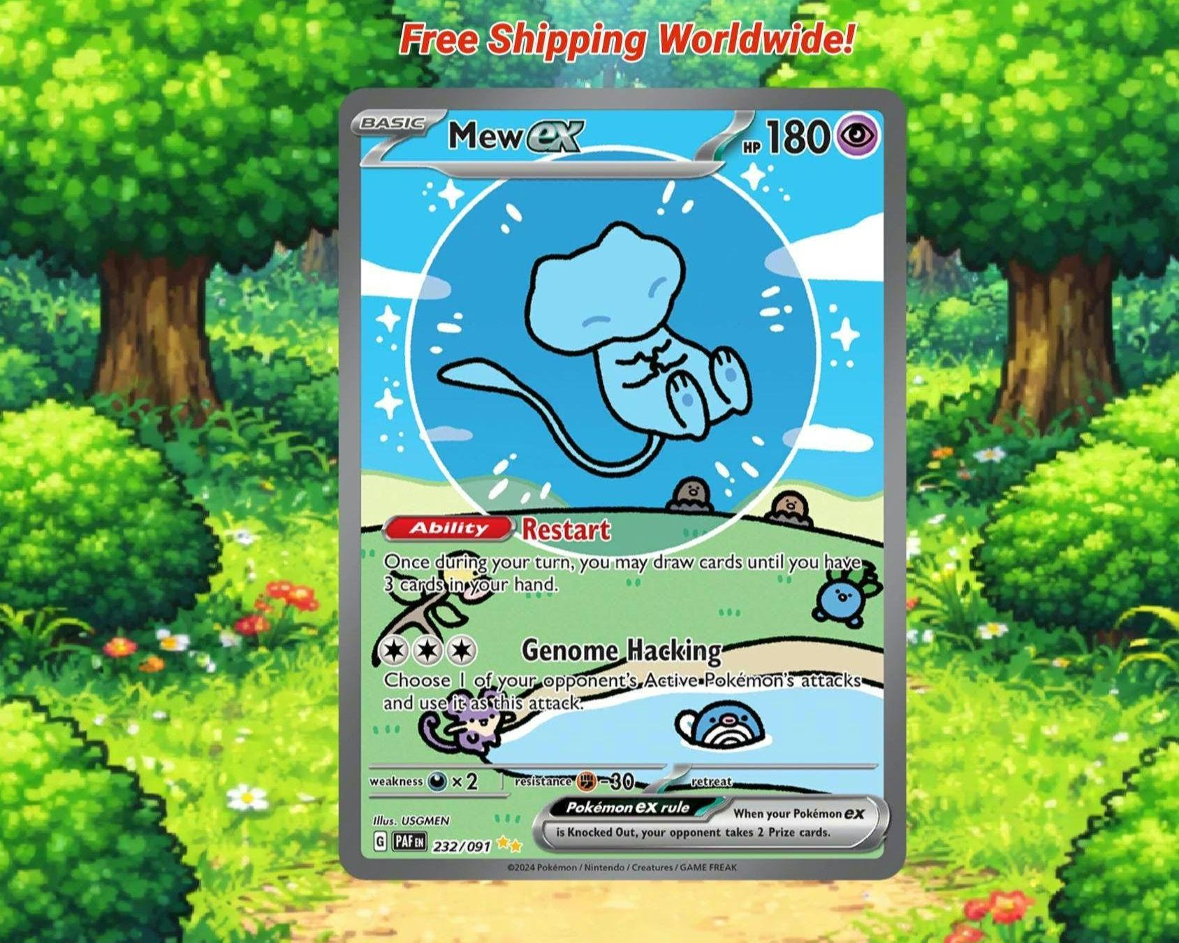 Bubble Mew Proxy Card | Paldean Fates Mew Ex Art | Fan Made Pokmon TCG Card | Collector Display - Etsy Bubble Mew Proxy Card | Paldean Fates Mew Ex Art | Fan Made Pokmon TCG Card | Collector Display - Etsy