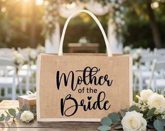 Mother of the Bride Tote Bag, Personalized Wedding Gifts, Mother's Day Gift for Her
