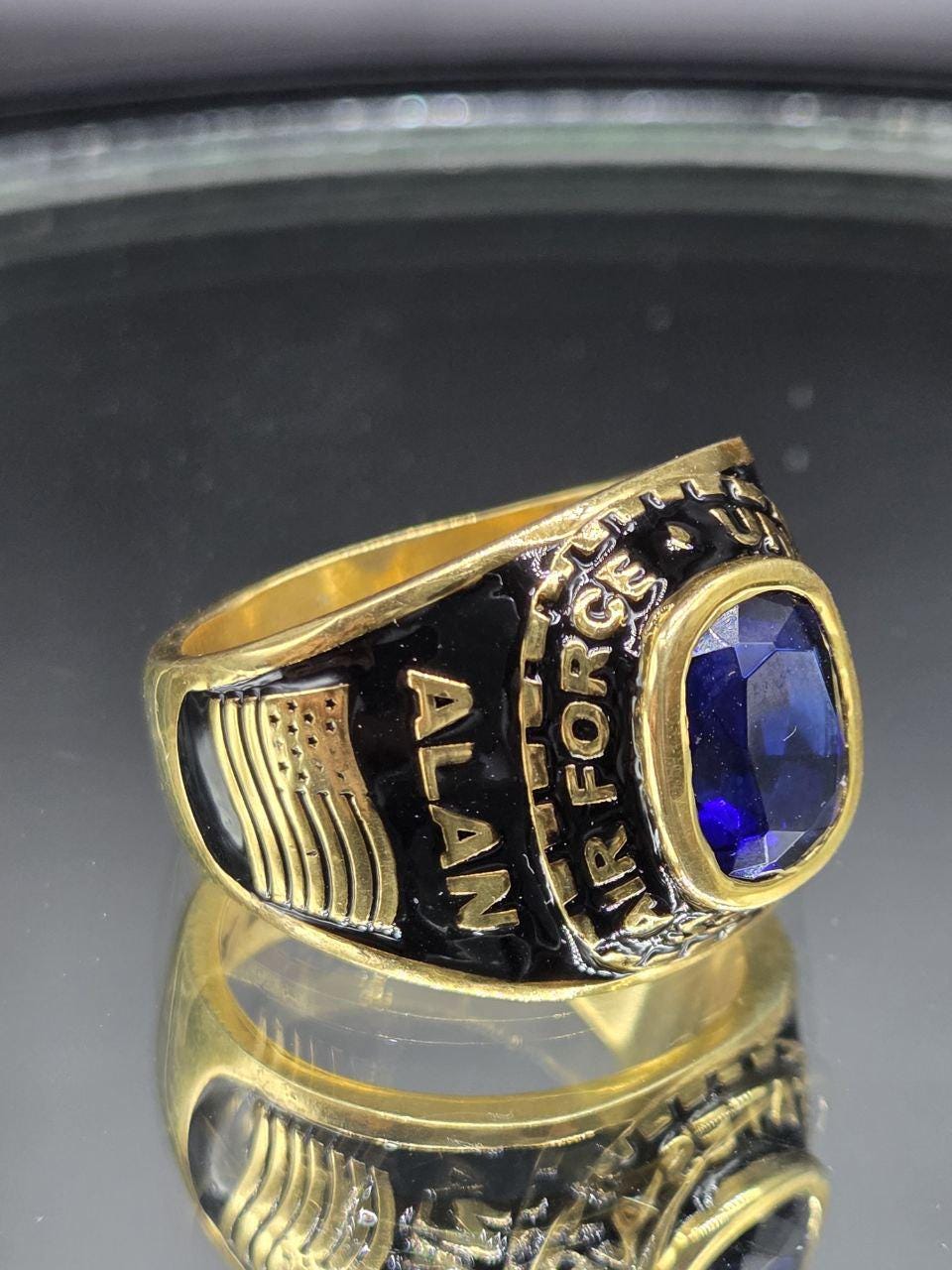 2026 Graduation Men Class Ring Cushion Birthstone Personalized Ring ...