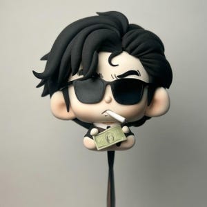 Custom Chibi Clay Figures, Anime Character Sculptures, Handcrafted Polymer Clay Art image 5