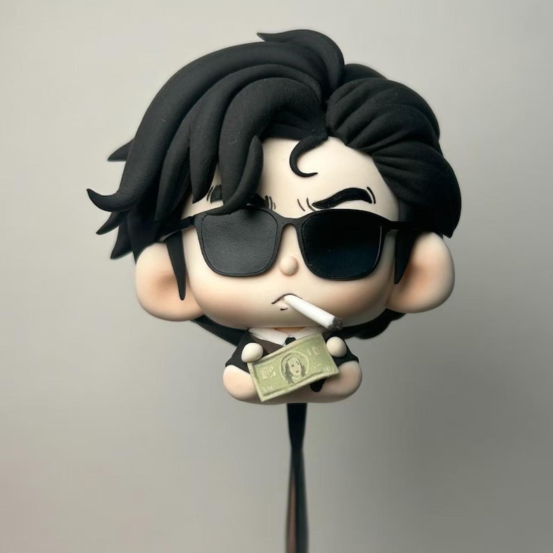 Custom Chibi Clay Figures, Anime Character Sculptures, Handcrafted Polymer Clay Art image 5
