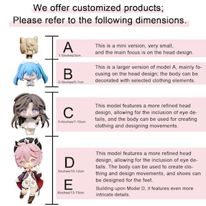 Custom Chibi Clay Figures, Anime Character Sculptures, Handcrafted Polymer Clay Art image 10
