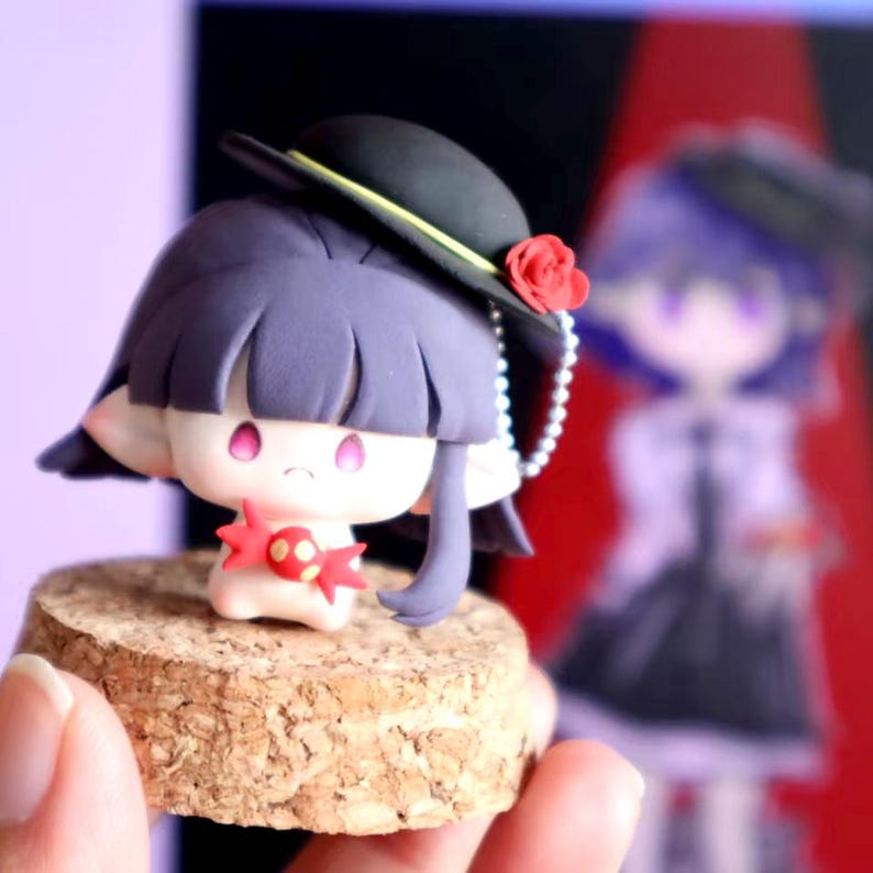 Custom Chibi Clay Figures, Anime Character Sculptures, Handcrafted Polymer Clay Art image 6