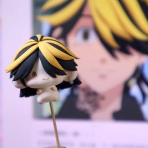 Custom Chibi Clay Figures, Anime Character Sculptures, Handcrafted Polymer Clay Art image 7