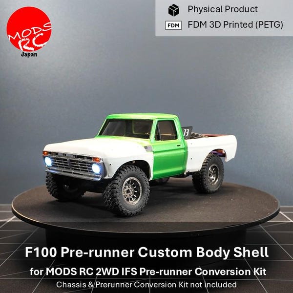F100 Custom-Karosserie für FMS FCX24M Pre-Runner Umbausatz | 3D-gedruckte Custom-Teile | Ab 18 Jahren
