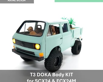 T3 DOKA Body for AXIAL SCX24 & FMS FCX24M | 3D Printed Custom Parts | 18+ For Adults