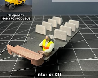 Interior KIT for Mods Rc SKOOL BUS | 3D Printed Parts | 18+ For Adults