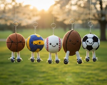 24 Portachiavi Calcio Morbidi In PVC, Mini Ciondoli Pallone Per Borse E Zaini, Regalo Bambini - 2