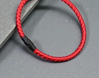 Pulsera minimalista de cuerda trenzada / Joyería unisex ajustable / Accesorio de muñeca moderno y ligero para hombre