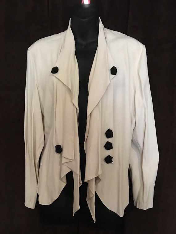 White evening Tux Top - image 1