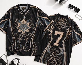 Midnight Lotus No. 7 Mesh Jersey