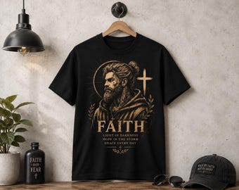 Faith Over Fear™ • Vintage Christian Warrior Tee
