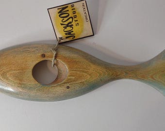 Fish Shaped Wooden Wine Balance Studio Crafted