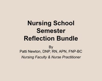 Nursing Student Reflection Bundle - Nursing School Reflection Journal | Nursing Student Clinical Reflection Tool | PDF | Digital Download
