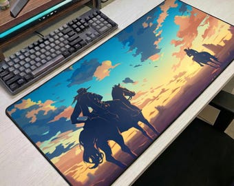 Alfombrilla de ratón de JoJo's Bizarre Adventure, alfombrilla de escritorio de anime, alfombrilla de ratón para juegos de anime de JoJo, alfombrilla de escritorio grande, regalo de manga