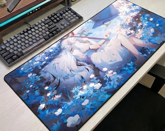 Frieren Beyond Journey's End Gaming Mouse Pad, Anime Desk Mat, Sousou no Frieren Deskmat, Waifu Keyboard Pad, Manga Gamer Setup