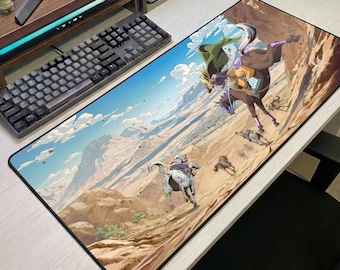 Alfombrilla de ratón de JoJo's Bizarre Adventure, alfombrilla de escritorio de anime, alfombrilla de ratón para juegos Steel Ball Run, alfombrilla de escritorio grande, regalo de anime