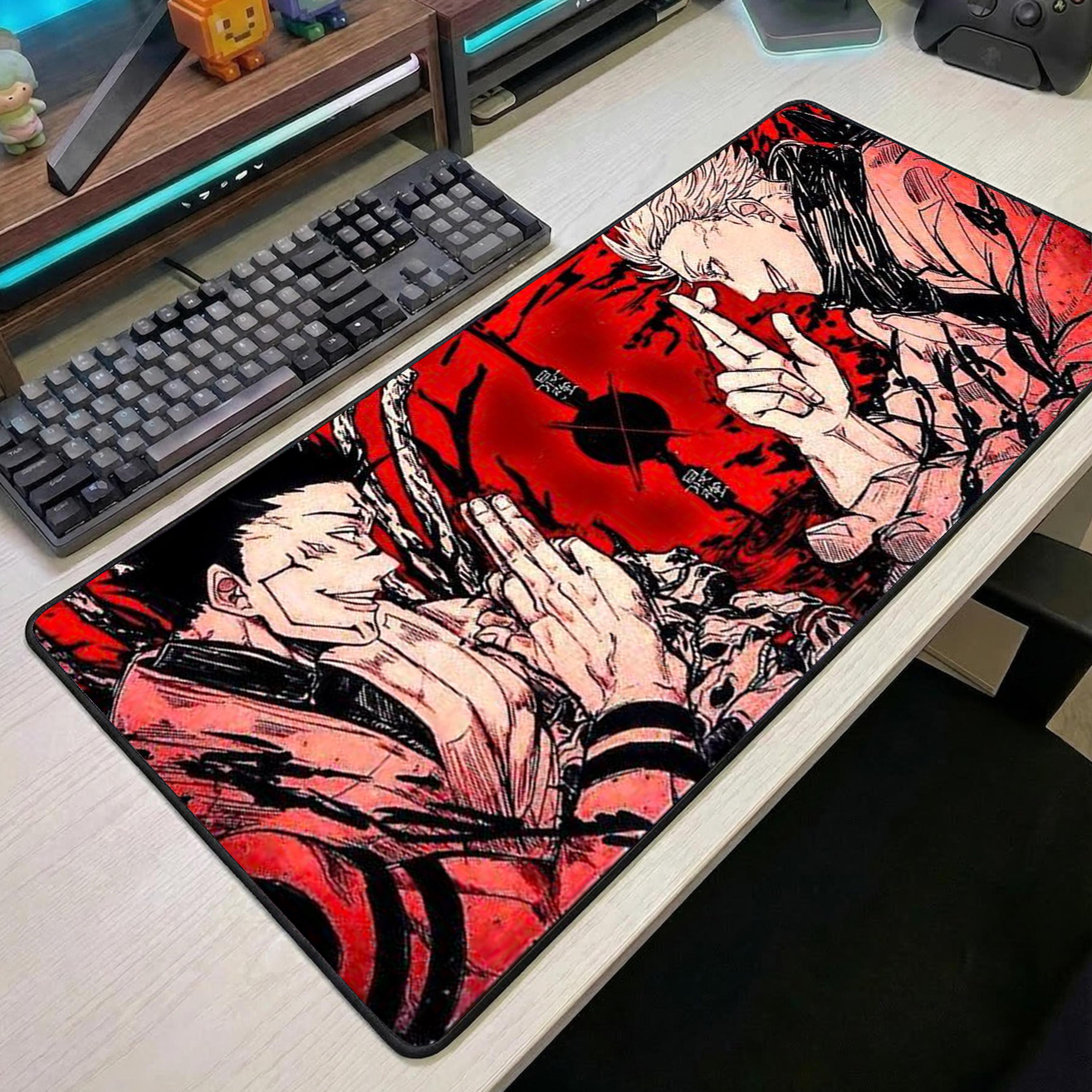 Tappetino Mouse Da Gioco Anime Satoru Gojo / Ryomen Sukuna, 20x24 Cm, Base Antiscivolo In PU, Stampa Vivida, Per Ufficio E Casa