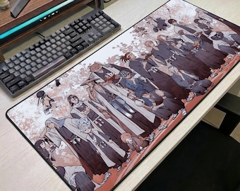 Alfombrilla de ratón de anime Bleach, alfombrilla de escritorio grande, alfombrilla de ratón de anime, alfombrilla de escritorio de anime genial, alfombrilla de ratón para juegos, alfombrilla de escritorio Bleach Squad, regalo para fans del anime