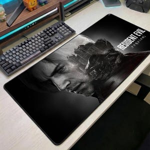 Resident Evil Requiem Desk Mat, Gothic Horror Gaming Mouse Pad, Large Gamer Setup