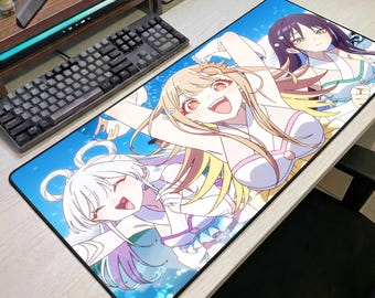 Alfombrilla de ratón de la Princesa Cósmica Kaguya, alfombrilla de escritorio de anime, alfombrilla de ratón para juegos de anime linda, alfombrilla de escritorio grande, regalo de manga