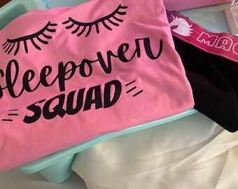 Sleepover Squad SVG Cut File, Svg Files for Cricut, Commercial Use Svg Cut Files, Mom Life Svg, Sleepover Svg File, Svg File, Cute Svg File