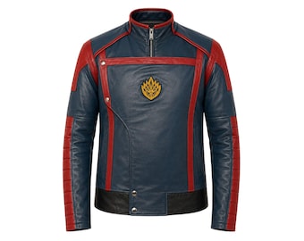Star Lord Vol 3 Real Leather Jacket, Guardians of the Galaxy Cosplay Coat