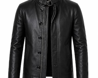 007 First Light James Bond Leather Jacket, Spy Cosplay Jacket