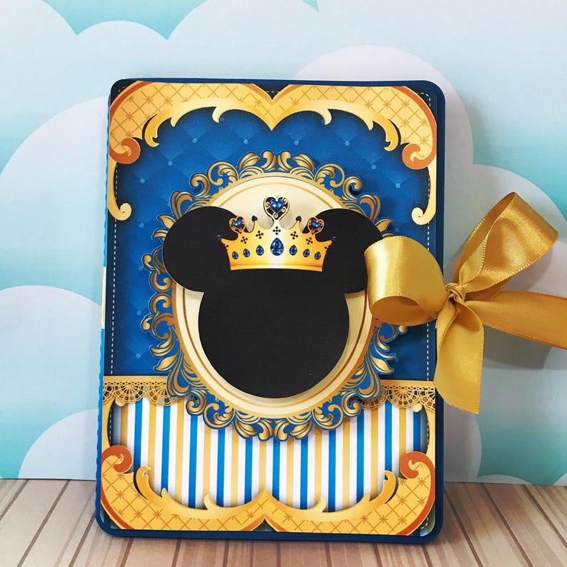 Royal Mickey Mouse Birthday Party Kit - Digital Download - Mickey Cake Topper, Custom Boxes, Mickey PNG Clipart - Silhouette Studio Files image 11