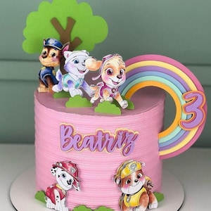 Paw Patrol Tortenaufsatz zum Ausdrucken