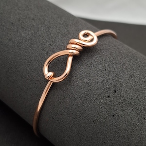 Love Knot Open Cuff Bangle, Gold Knot Cuff Bracelet, Golden Knot Bracelet, Hook & Loop Bangle, Caribbean Bracelet, Minimalist Bracelet