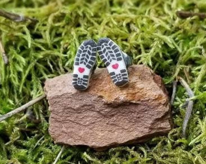 Hiking Boot Earrings Hiking Boot Studs Hypoallergenic Gifts for Hikers