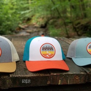 Women&#39;s Trail Hat | Trucker Hat | Snap Back Closure | Adventure Hat | Mesh Hat | Hiking Gifts | Unisex Trail Hat
