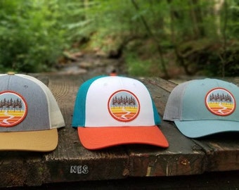 Women's Trail Hat | Trucker Hat | Snap Back Closure | Adventure Hat | Mesh Hat | Hiking Gifts | Unisex Trail Hat