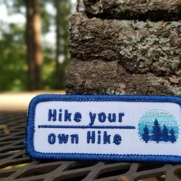 Hiking Iron on Patch Etsy