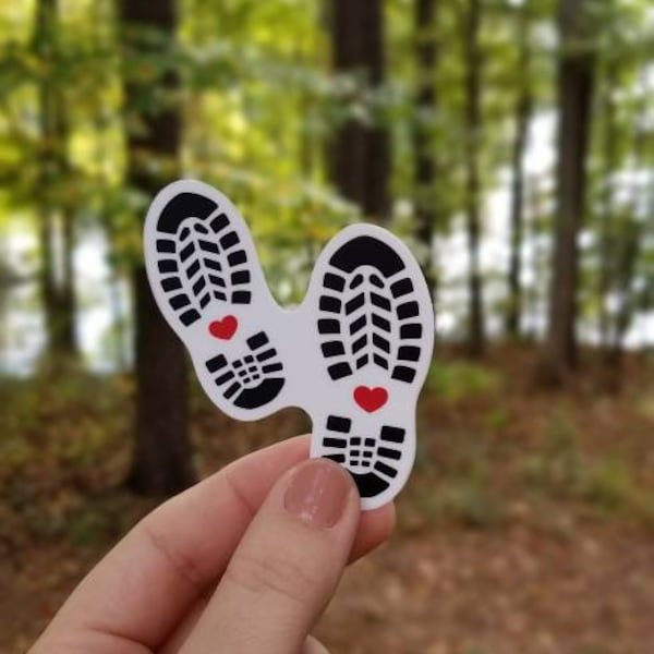 Hiking Boot Sticker | Hiking Boots Decal | Waterproof | Laptop Decal | Water Bottle Sticker | Car Decal |  Hiking Sticker