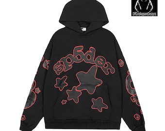 Sp5der I Heart SP5 パーカー ブラック – 男女兼用ストリートウェア