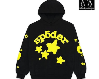 Sp5der I Heart SP5 パーカー ブラック – 男女兼用ストリートウェア