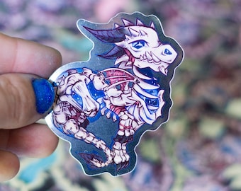 Sindragosa Warcraft Sticker: Mirror Metal Effect