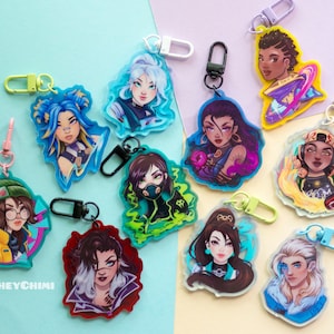 Agents - Acrylic Keychain Valorant Killjoy Sage Reyna Fade