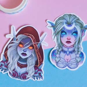 Pegatinas Chicas Warcraft  Silvanas Tyrande vinilo