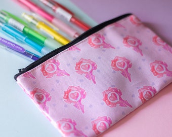 Pencil case Horda pink heart kawaii . Stationery