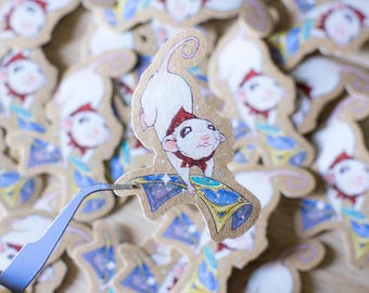 Hearthstone Mouse Sticker: Kawaii magic card deck (6.5cm)