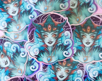 Azshara Stickers Holographic Fantasy inspired in WoW