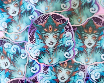 Azshara Holographic Fantasy Stickers inspired in WoW