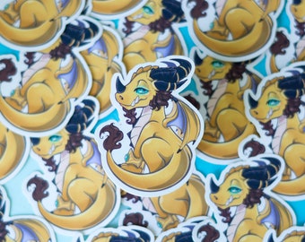 Warcraft Nozdormu Dragon Sticker: Kawaii Metallic Vinyl (6.5cm)